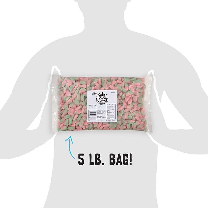 SOUR PATCH KIDS Watermelon Soft & Chewy Candy, 80 oz Bag - Image 8