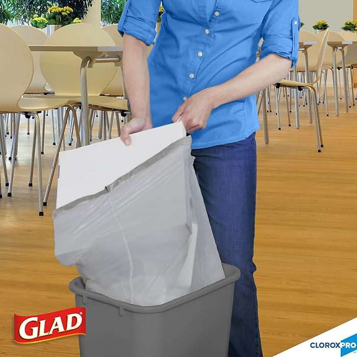 CloroxPro Glad ForceFlex 13 Gallon Tall Kitchen Drawstring Trash Bags, 100 Ct (Package May Vary) - Image 7
