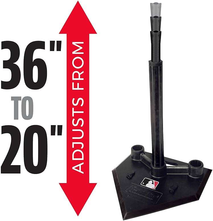 MLB 3 Position Black Batting Tee To-Go - Image 8