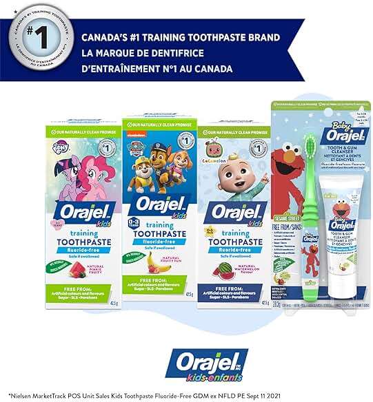 Orajel Kids Paw Patrol Fluoride-Free Training Toothpaste, Natural Fruity Fun Flavor, #1 Pediatrician Recommended , 1.5oz Tube - Image 7