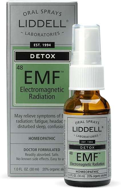 Liddell Homeopathic Electro Magnetic Radiation EMF Detox Spray, 1 oz, Natural Relief for Fatigue, Headache, Disturbed Sleep - Image 1