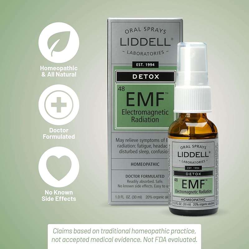 Liddell Homeopathic Electro Magnetic Radiation EMF Detox Spray, 1 oz, Natural Relief for Fatigue, Headache, Disturbed Sleep - Image 5