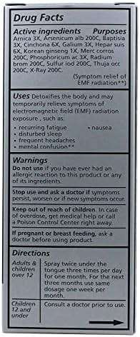 Liddell Homeopathic Electro Magnetic Radiation EMF Detox Spray, 1 oz, Natural Relief for Fatigue, Headache, Disturbed Sleep - Image 8
