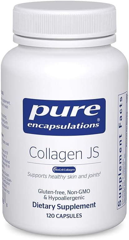 Pure Encapsulations Collagen JS - Skin & Joint Health* - 1,000 mg Hydrolyzed Biocell Collagen - Gluten Free & Non-GMO - 120 Capsules - Product Image
