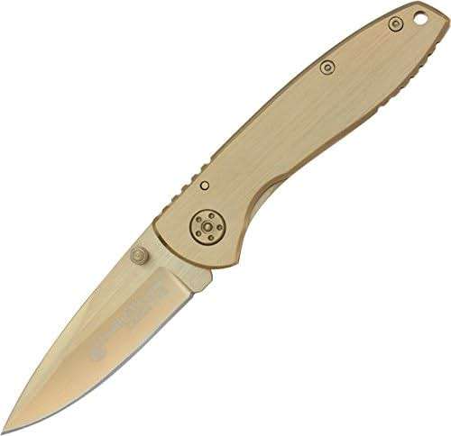 Smith & Wesson Executive CK110GL 6.8in High Carbon S.S. Folding Knife with 2.8in Drop Point Blade and Aluminum Handle for Outdoor, Tactical, Survival and EDC - Image 4