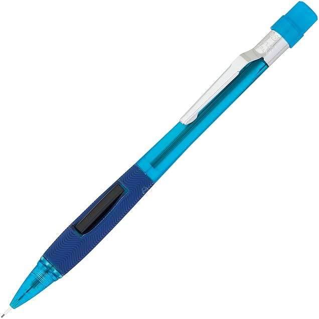 Pentel Quicker Clicker Mechanical Pencil, 0.50 mm, Assorted, 2 Per Pack (PD345BP2-K6) - Image 3