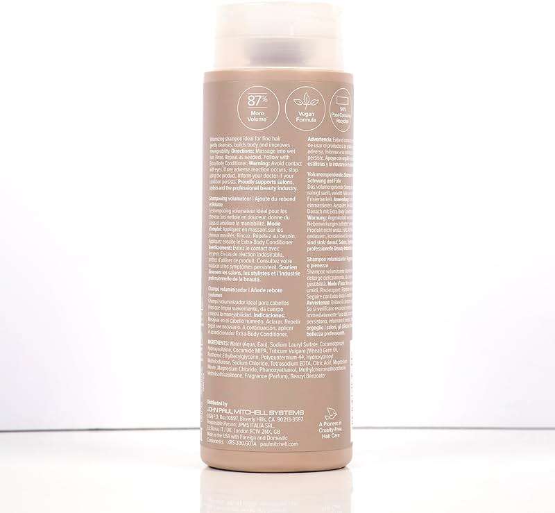 Paul Mitchell Extra-Body Shampoo, Adds Bounce + Fullness, For Fine Hair - Image 7