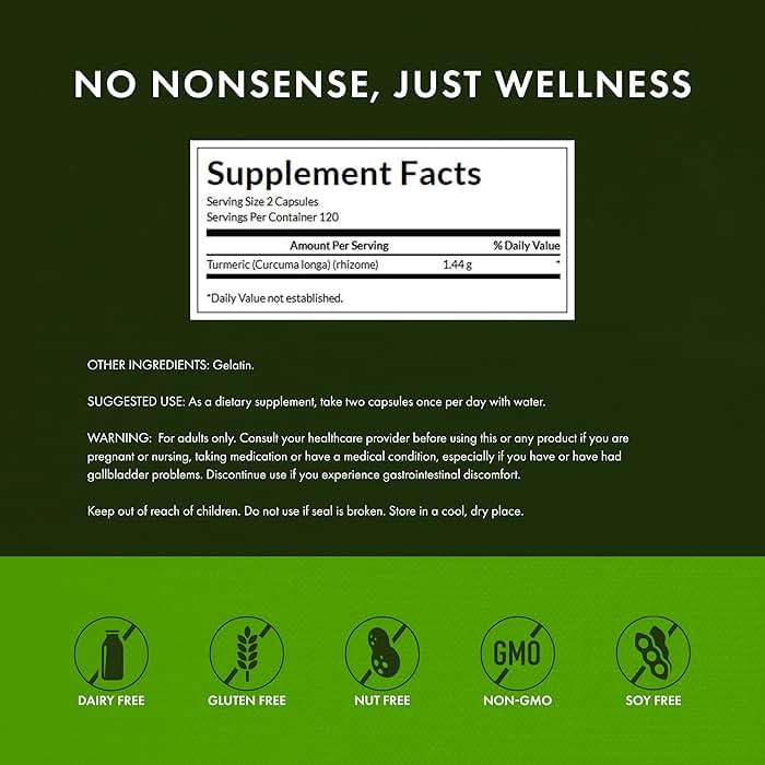 Swanson Full Spectrum Turmeric Curcumin Joint, Liver, and Digestive Support Supplement for Active Adults - Non-GMO, Gluten-Free (240 Vegan Capsules) - Image 3