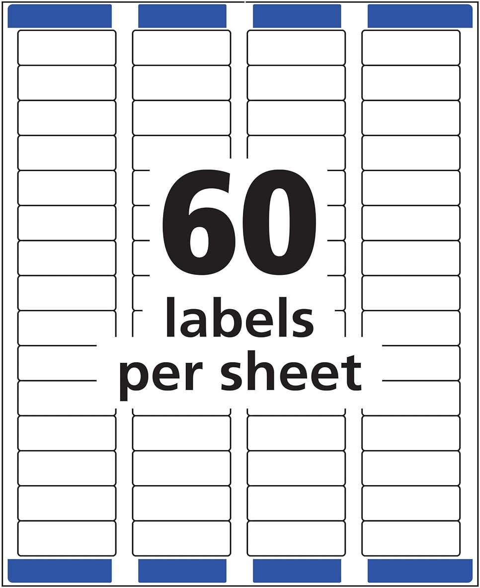 Avery Printable Return Address Labels, Sure Feed Technology, 2/3" x 1-3/4", White, 1,500 Blank Mailing Labels (08195) - Image 6