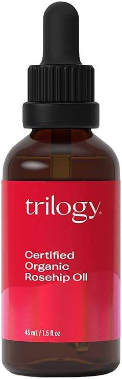 Trilogy Certified Organic Rosehip Oil - Pure Cold-Pressed Rosehip Seed Oil for Scars, Stretch Marks, Fine Lines & Wrinkles - With Omega 3, 6 & 9 for All Skin Types, USDA Certified, 1.52 Ounce - Image 1