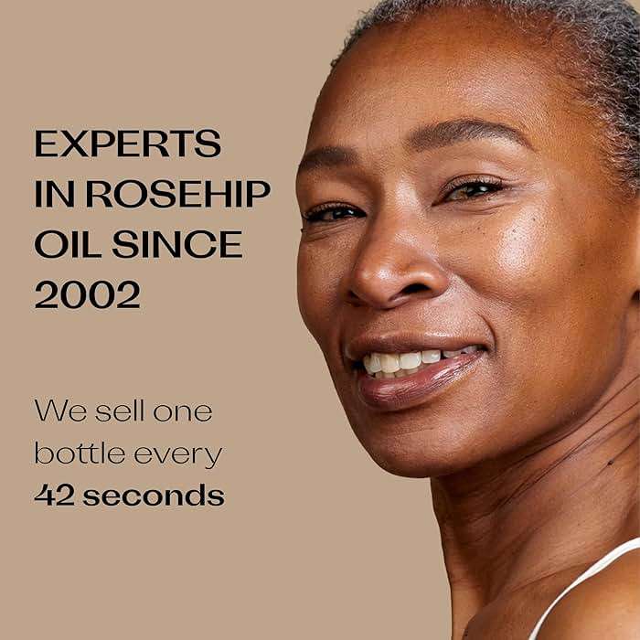 Trilogy Certified Organic Rosehip Oil - Pure Cold-Pressed Rosehip Seed Oil for Scars, Stretch Marks, Fine Lines & Wrinkles - With Omega 3, 6 & 9 for All Skin Types, USDA Certified, 1.52 Ounce - Image 3