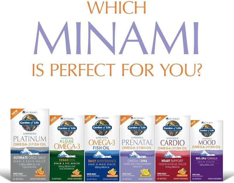 Garden of Life Prenatal DHA Omega 3 Fish Oil Supplement - Minami Natural Prenatal, Lemon, 60 Softgels - Image 5