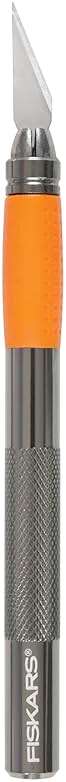 Fiskars SoftGrip Detail Craft Knife - 8" Exacto Knife for Crafting - Multi-Use Exacto Blade Included with Protective Cover - Image 1