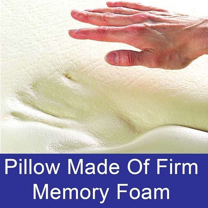 Carex Memory Foam Cervical Neck Pillow, Round - Contoured Design to Support Neck and Shoulders, Relieve Pain and Pressure, Neck Roll Pillow for Sleeping, Neck Pillow, Memory Foam Neck Pillow - Image 3