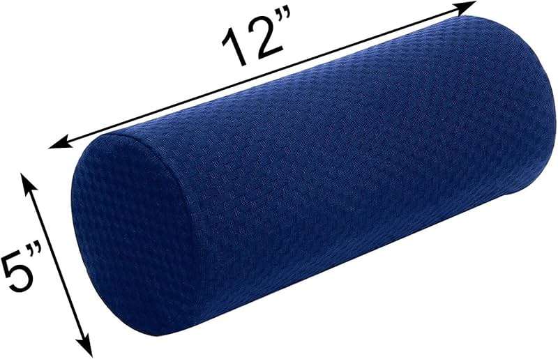 Carex Memory Foam Cervical Neck Pillow, Round - Contoured Design to Support Neck and Shoulders, Relieve Pain and Pressure, Neck Roll Pillow for Sleeping, Neck Pillow, Memory Foam Neck Pillow - Image 4
