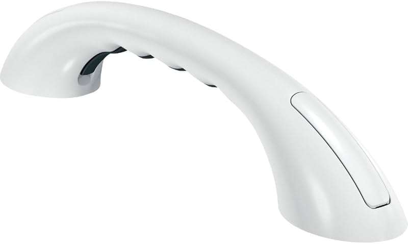 Moen LR2250DW 9-Inch Home Care Designer Hand Grip, Glacier White - Image 1