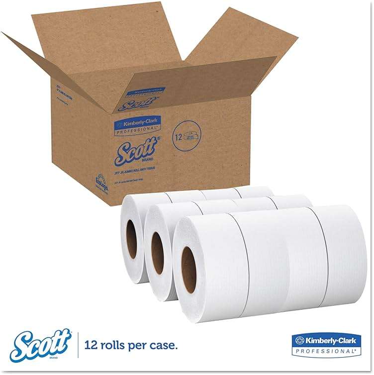 Scott Professional Essential High-Capacity Jumbo Roll Toilet Paper, Bulk (07223), Septic Safe, White (12 Rolls at 2,000' Each, 24,000'/Case) - Image 2