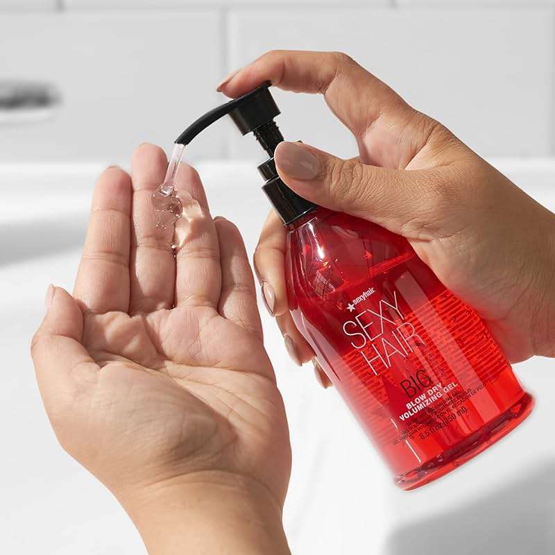 SexyHair Big Blow Dry Volumizing Gel | Added Volume with Hold | Up to 72 Hours of Humidity Resistance | All Hair Types - Image 2