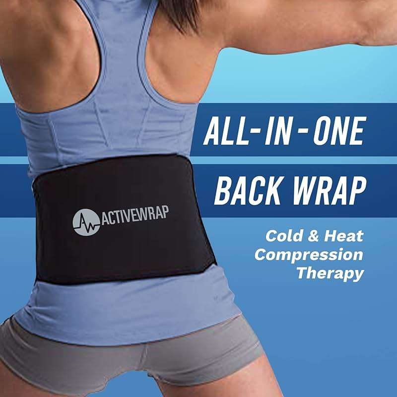 ActiveWrap Lower Back Ice Pack Wrap, Large/X-Large – Hot & Cold Therapy with Reusable UltraFlex Gel Pads – Heat Wrap & Wearable Ice Pack for Back Pain Relief, Sciatica, Tailbone & Lumbar Support - Image 2