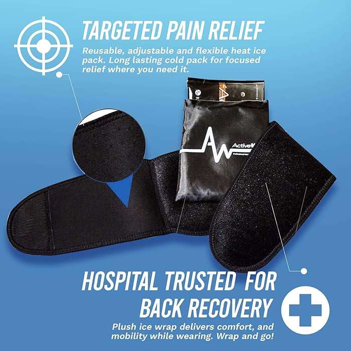 ActiveWrap Lower Back Ice Pack Wrap, Large/X-Large – Hot & Cold Therapy with Reusable UltraFlex Gel Pads – Heat Wrap & Wearable Ice Pack for Back Pain Relief, Sciatica, Tailbone & Lumbar Support - Image 3