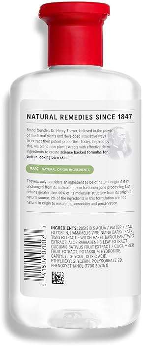 THAYERS Alcohol-Free, Hydrating Cucumber Witch Hazel Facial Toner with Aloe Vera Formula, Vegan, Dermatologist Tested and Recommended, 12 Oz (Packaging May Vary) - Image 9