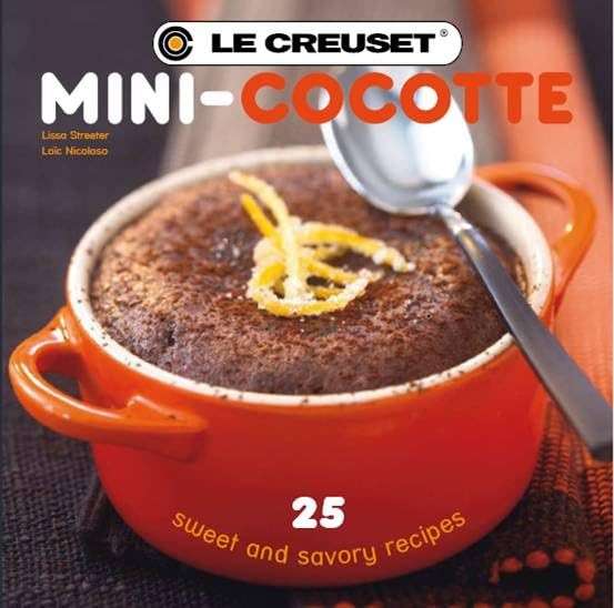 Le Creuset Stoneware Set of 4 Mini Cocottes with Cookbook, 8 oz. each, Flame - Image 4
