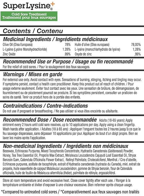 Quantum SuperLysine+ Cold Sore Treatment Ointment|Relieves Pain, Burning, and Itching|Cuts Healing Time in Half|0.25 Ounce - Image 6