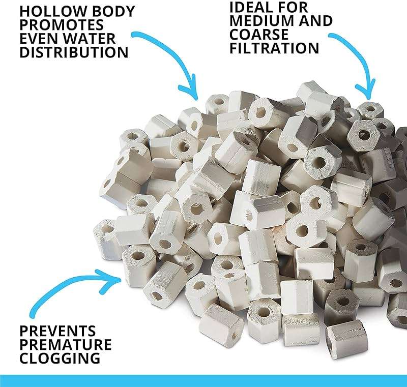 Fluval Pre-Filter Media, Mechanical Filter Media for Aquariums, Ceramic Rings, 26.45 OZ - Image 2