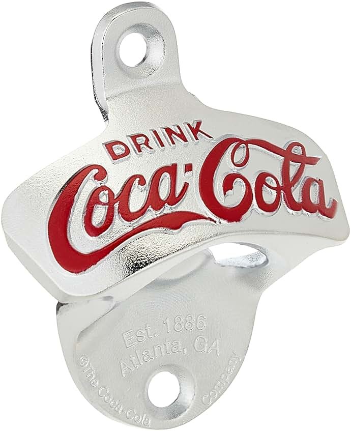 TableCraft Coca-Cola Wall Mount Bottle Opener Small - Product Image
