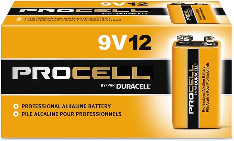 : Duracell PC1604BKD Procell Alkaline Batteries, 9V (Pack of 12) – style and color may vary - Product Image