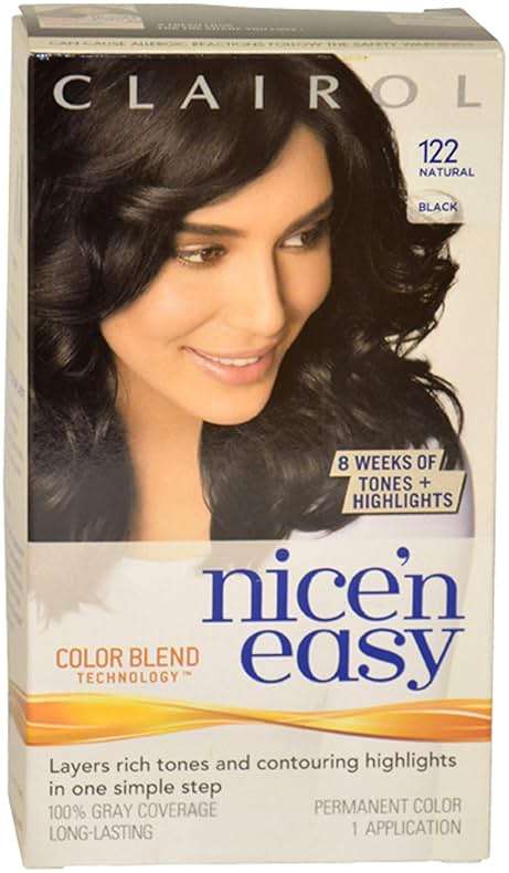 Clairol Nice'n Easy Liquid Permanent Hair Dye, 2 Black Hair Color, Pack of 3 - Image 1