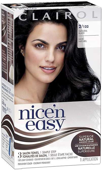 Clairol Nice'n Easy Liquid Permanent Hair Dye, 2 Black Hair Color, Pack of 3 - Image 2