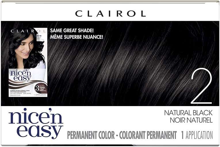 Clairol Nice'n Easy Liquid Permanent Hair Dye, 2 Black Hair Color, Pack of 3 - Image 5