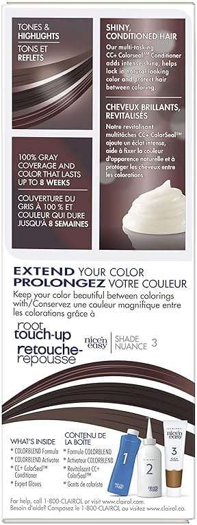 Clairol Nice'n Easy Liquid Permanent Hair Dye, 2 Black Hair Color, Pack of 3 - Image 7