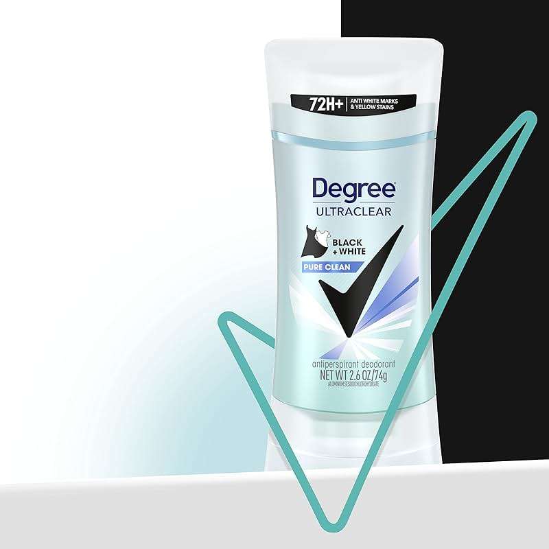 Degree Antiperspirant for Women Pure Clean 4 count Protects from Deodorant Stains Deodorant for Women 2.6 oz - Image 8