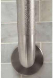 Moen Home Care Bathroom Safety 24 Inch Stainless Steel Handicap Grab Bar for Bathtub and Shower, Elderly Assistance Product with Concealed Screws, Polished Brass, R8924P - Image 4