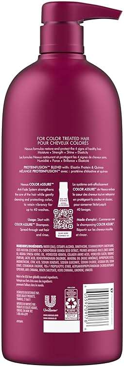 Nexxus Color Assure Conditioner for Vibrancy for Color Treated Hair Powered by Chromabond Sealer with Citric Acid 33.8 oz - Image 2