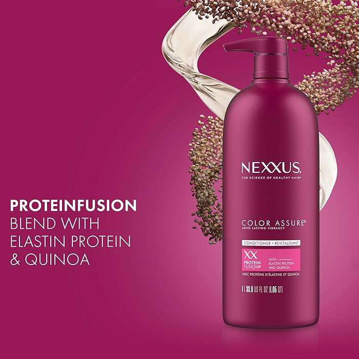 Nexxus Color Assure Conditioner for Vibrancy for Color Treated Hair Powered by Chromabond Sealer with Citric Acid 33.8 oz - Image 3