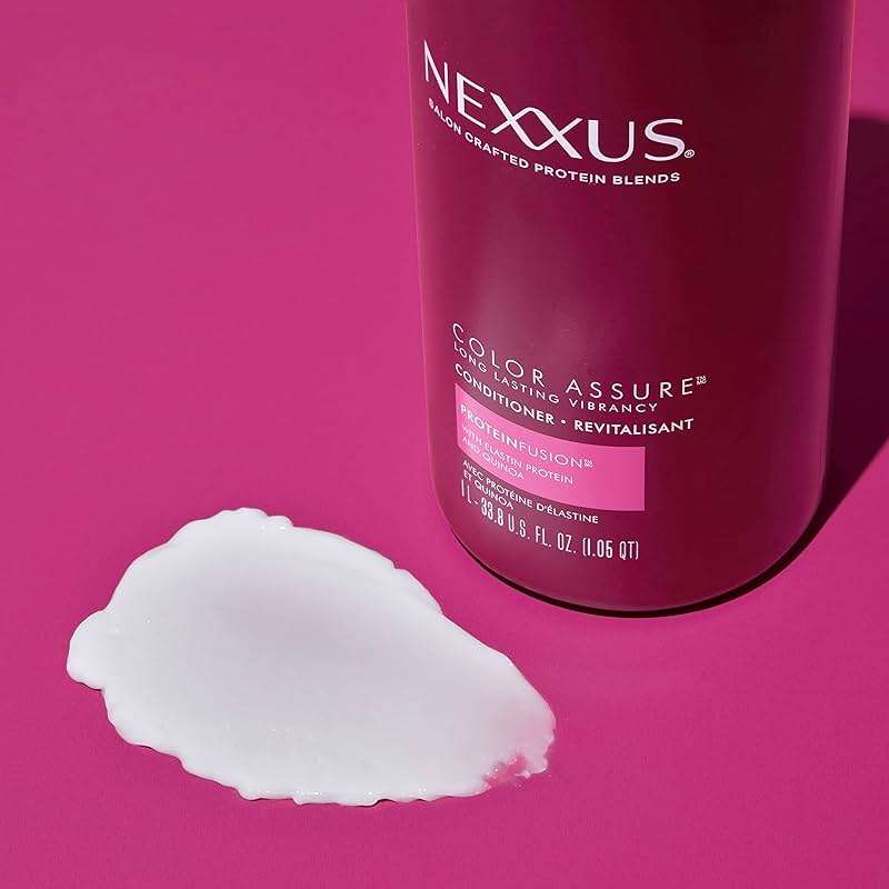 Nexxus Color Assure Conditioner for Vibrancy for Color Treated Hair Powered by Chromabond Sealer with Citric Acid 33.8 oz - Image 8