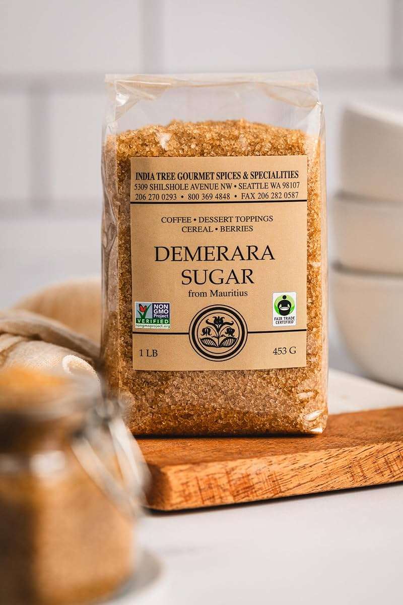 India Tree Demerara Sugar, 1 lb (Pack of 4) | Large Golden Crystals - Image 4