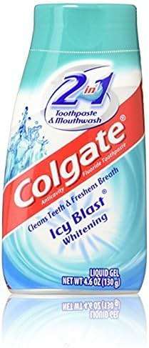 Colgate 2 in 1 Toothpaste Mouthwash Whitening 4.6 Tubes, Icy Blast, 27.6 Oz, Pack of 6 - Image 2