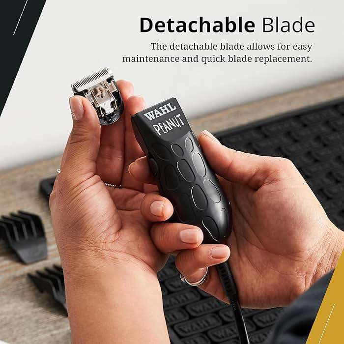 Wahl Professional Peanut Corded Trimmer - Compact, Lightweight Powerful Rotary Motor Grooming Tool, with 4 Trimming Guides and Accessories - Image 5