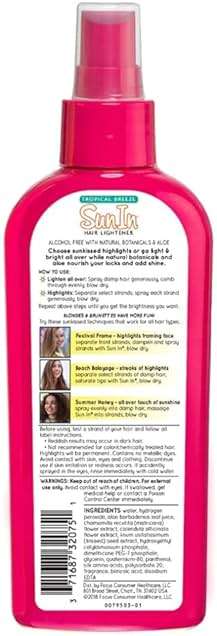 Sun In Original Spray-In Hair Lightener, Tropical Breeze , 4.7-Ounce Bottles (Pack of 6) - Image 7