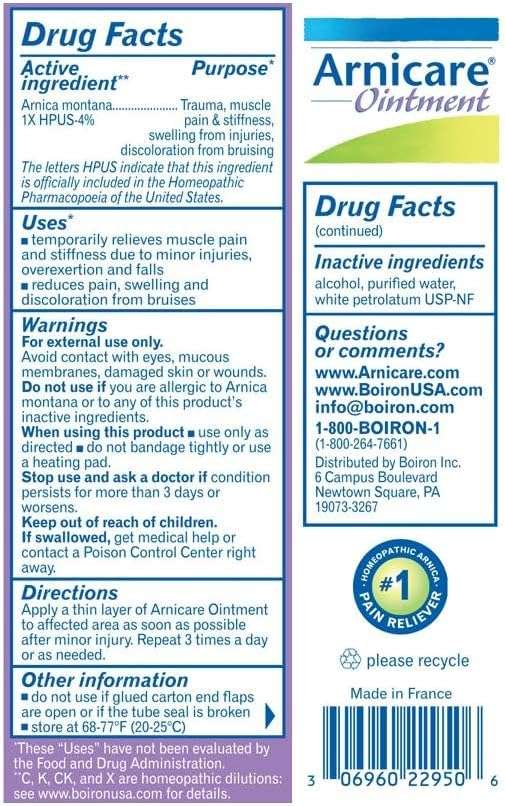Boiron Arnicare Ointment 1 Ounce Packages (Pack of 3) - Image 2