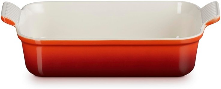 Le Creuset Stoneware Heritage Rectangular Dish, 2.5 qt. (10.5" x 7"), Cerise - Product Image