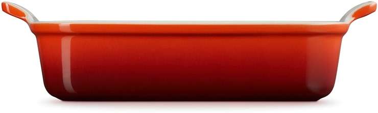 Le Creuset Stoneware Heritage Rectangular Dish, 2.5 qt. (10.5" x 7"), Cerise - Image 5
