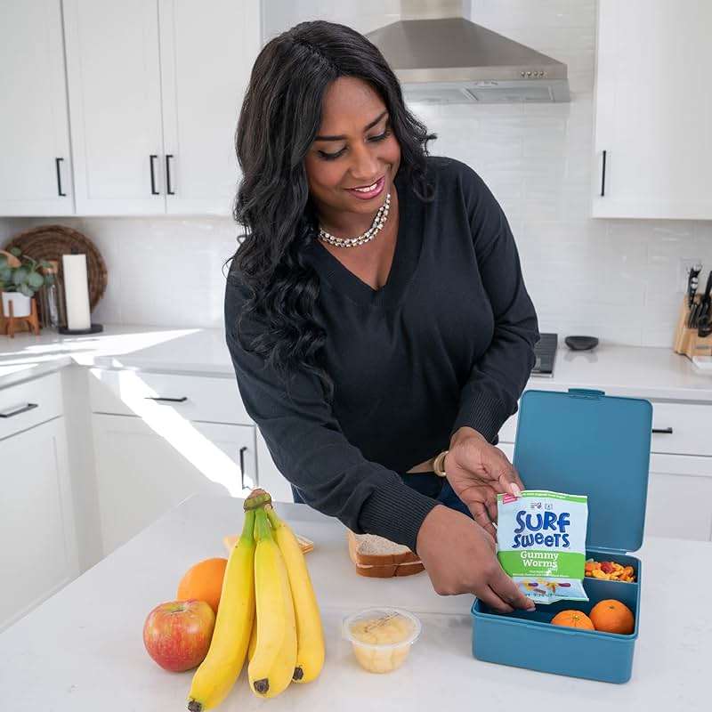 Surf Sweets Gummy Worms, Made with Organic Cane Sugar and Organic Fruit Juice, Gluten Free, Nut-Free, Vegetarian and No Artificial Colors or Flavors, 2.75 oz (Pack of 12) - Image 8