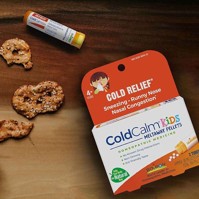 Boiron ColdCalm Kids Pellets for Relief of Common Cold Symptoms Such as Sneezing, Runny Nose, Sore Throat, and Nasal Congestion - 2 Count (160 Pellets) - Image 7