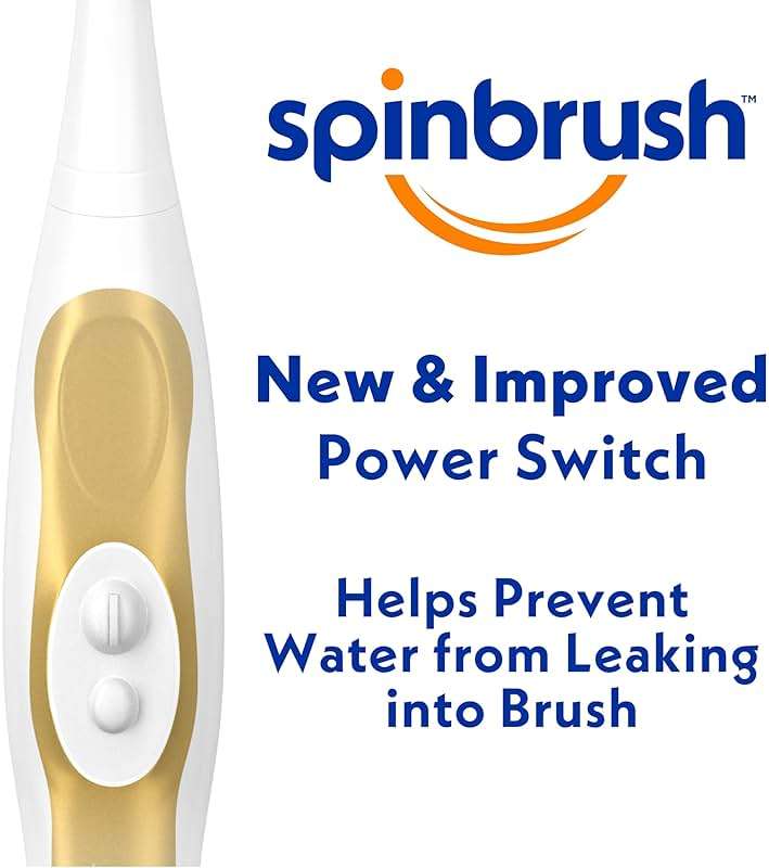 Spinbrush PRO CLEAN Battery Powered Toothbrush, Soft Bristles, 1 Count, Gold or Blue Color May Vary - Image 5