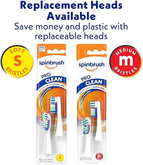 Spinbrush PRO CLEAN Battery Powered Toothbrush, Soft Bristles, 1 Count, Gold or Blue Color May Vary - Image 8